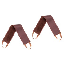 FRCOLOR 2pcs Back Massage Strap for Easy Application of Sunscreen and Lotion Lightweight Portable Brown Oil Belt for Effortless Self-tanning Hard Reach Areas