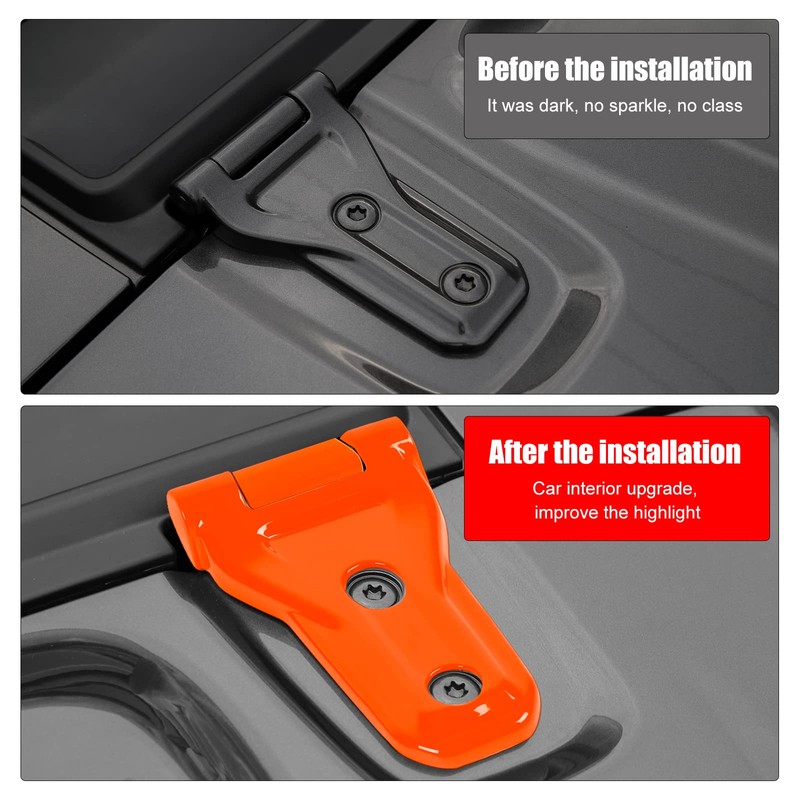 Hoolcar - Cubierta de bisagra para capó del motor, accesorios