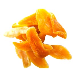 Dried Unsulfured Mango Slices - 1 lb of Fresh Gourmet Bright Orange Mango Pieces in Resealable Bag to Ensure Freshness