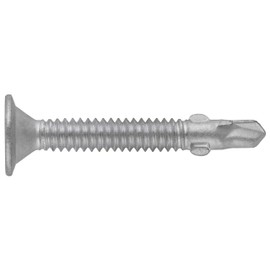 The Hillman Group 47296 1/4-20 x 2-3/4-Inch Flat Head Self Drilling Screw with Wing Phillips Drive