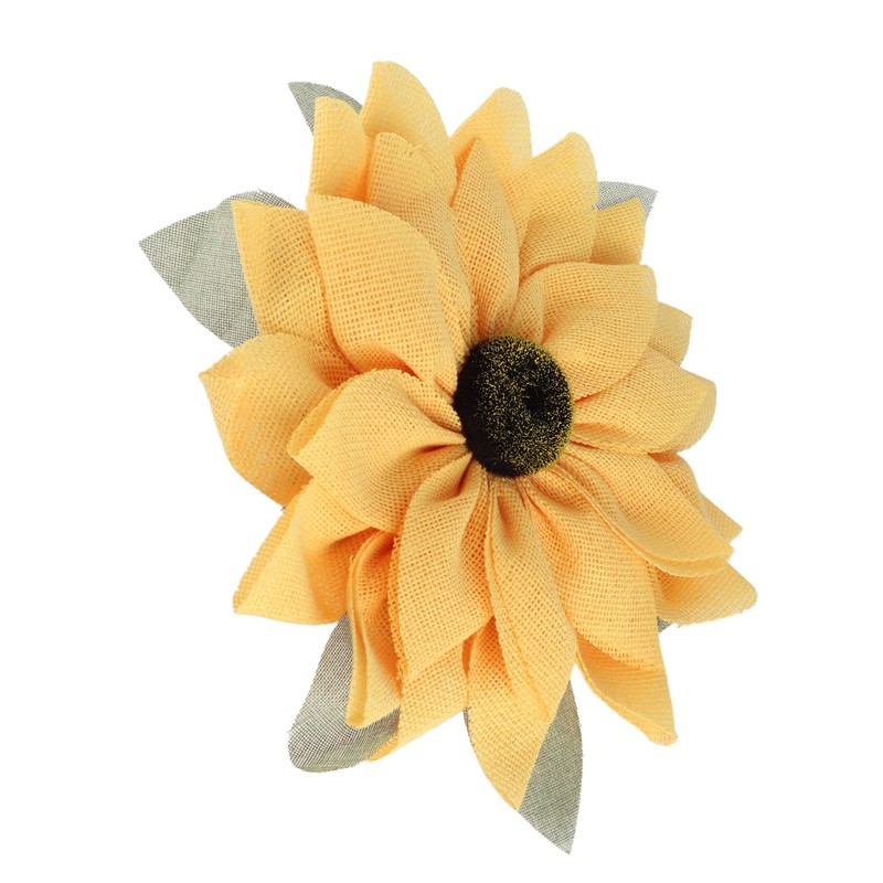 Artificial Sunflower Wreath Wall Hanging Sunflowers Ornament for Farmhouse Door