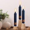Navy Short Taper Candle 7 Inch Candlesticks Unscented Dripless Tapered