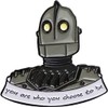 Iron Giant Robot Head Metal Enamel 1" Tall Pin