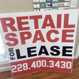 Custom Billboard Sign, Extra Large Yard Sign, 48 x 48 inch (4ft x 4ft), Outdoor, Weatherproof Corrugated Plastic (1)