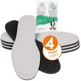 biped 4 Paar Aktivkohle Einlegesohlen gegen Schweissfüsse - zur Klimaregulierung, für frische Schuhe und Füße - komfortable Schuheinlagen - ultraleicht und handwaschbar z2727(40)