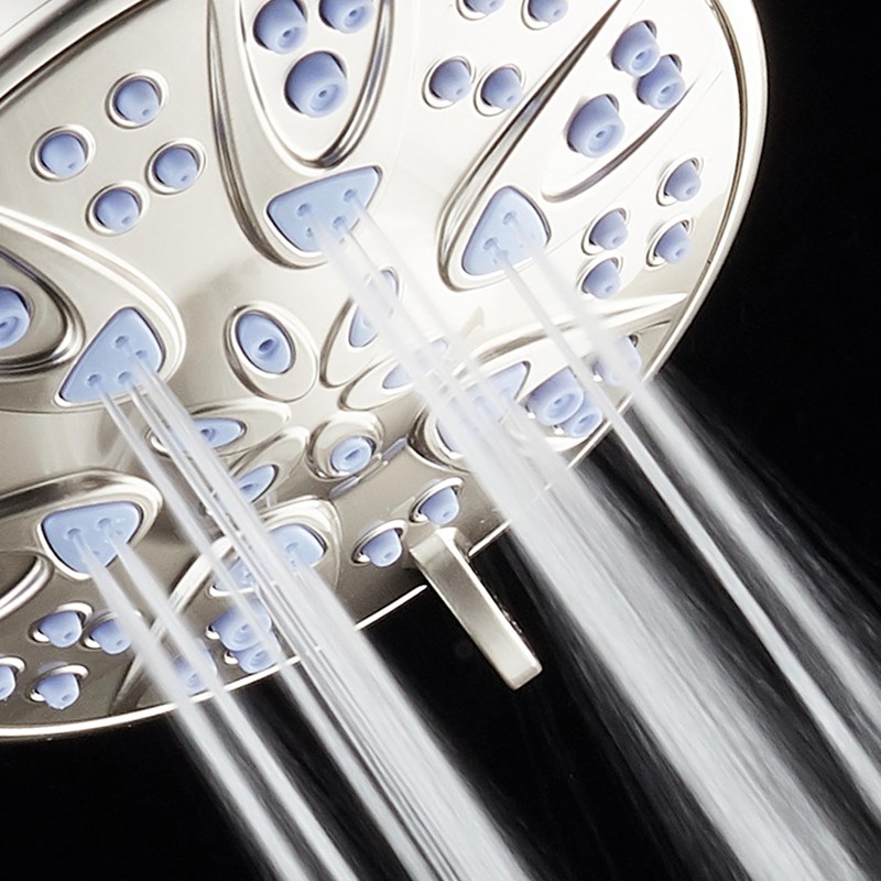 AquaDance Antimicrobial – Anti-Clog High-Pressure 6-Setting Shower Head with Microban