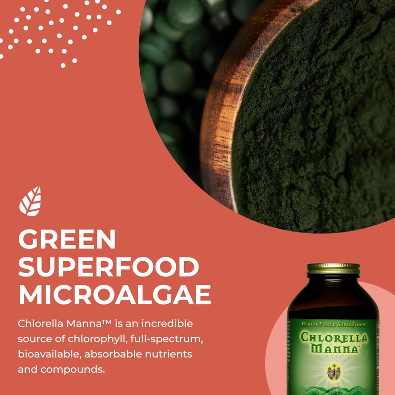 HEALTHFORCE SUPERFOODS Chlorella Manna - Powder - 350 Grams