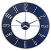 Bulova Blue Steel Oversize Wall Clock |Model C4809, 27" Diameter