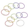 20 PCS Stainless Steel Loops,Key Chain,Keyrings(0.078 * 5.9 in,Green)