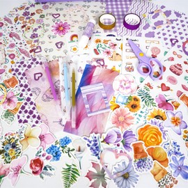 Generic Kit De Álbum De Recortes Diy, Conjunto De Snistros Para Diario De Recortes, Conjunto De Diario Diy, Kit De Manualidades Para Artes Y Diarios, Juguete Para Niñas, Kit De Álbum De Recortes Par