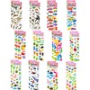 TPZORJX 24 Sheets of Stickers Children, 3D Stickers, Puffy Stickers,