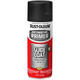 Rust-Oleum 363525 Automotive Guide Coat Primer, 12 oz, Black, (Pack of 1)