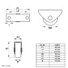 Dörner + Helmer Furniture Fixed Castors, Set of 4, 38