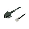 Wentronic TAE Cable TAE-F Male to Modular 6 m Black