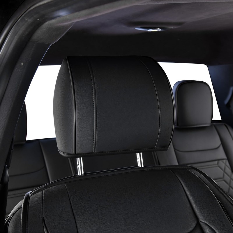RISINGSTAR F150 Front Seat Covers Faux Leather, fit for 2015-2025