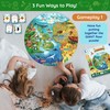 Jumbo 70 Piece Round Floor Puzzles for Kids Ages 3-5,