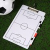 SAVITA Football Tactical Board, Drywipe Double-Sided Trainer Clipboard Football with