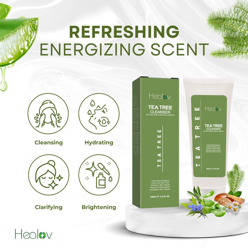 Tea Tree Face Wash – Natural Tea Tree Soap Exfoliating