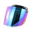 Universal Windproof 3 Snap Motorcycle Helmet Visor Front Flip Up