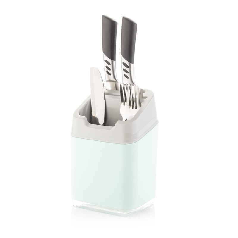 Minky Utensil Caddy, Pastel Green, One Size