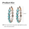 Turquoise Dangle Earrings for Women, Boho Drop Earrings Western Teardrop
