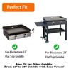 Petrirufun Adjustable Wind Screen and Griddle Warming Rack Set Fit