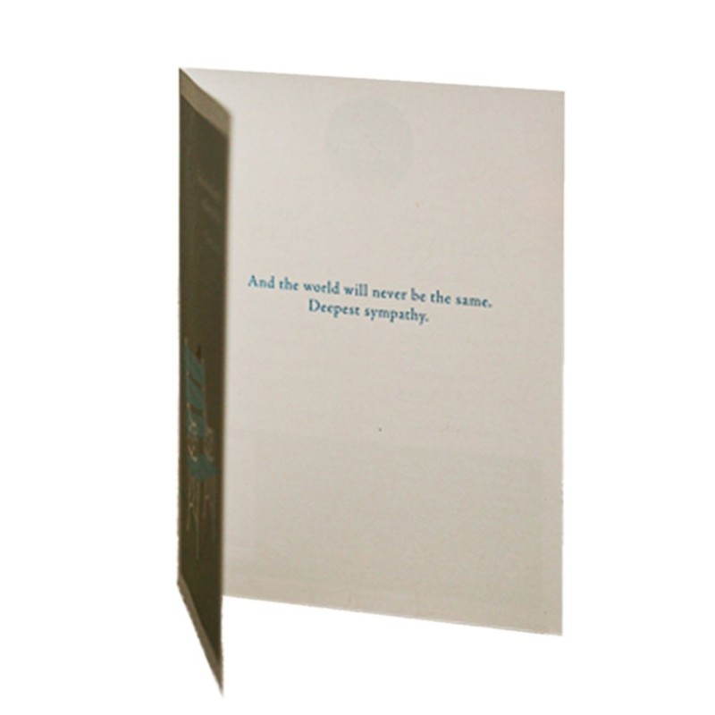 Positively Green Sympathy Card - "They lived and laughed and
