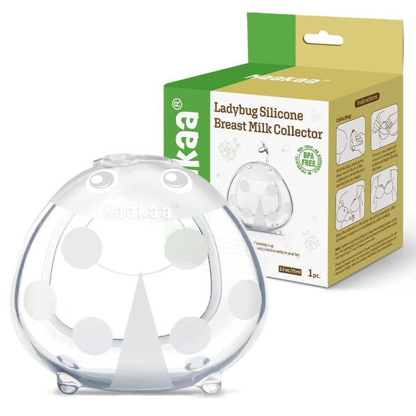 Haakaa Ladybug Milk Collector - Wearable Breast Shells Soft Nursing