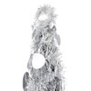 vidaXL 6 ft Silver Pop-up PET Christmas Tree – Lightweight,