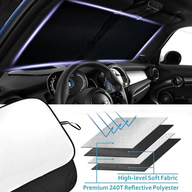 Front Windshield Sunshade fit for 2015-2024 Mini Cooper Cooper S