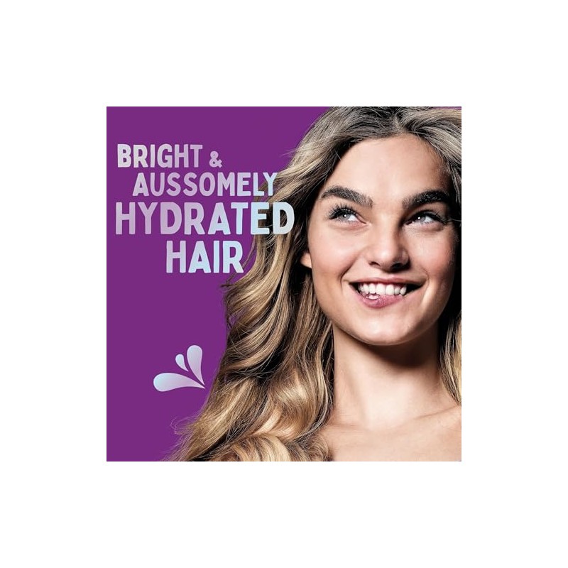 Aussie Blonde&Hydrate Set: Purple Shampoo, Conditioner,Super Serum Leave In |