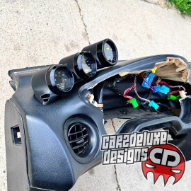 CARZDELUXE Triple gauge pod mount for 1992-1998 Del Sol functional defrost vent