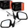 A-Premium Pair (2) Driver and Passenger Side Manual Door Mirror