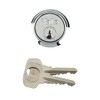Yale Locks P1109 Replacement Rim Cylinder 6 Keys Polished Chrome