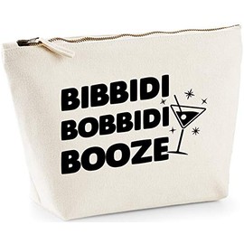 Hippowarehouse Bibbidi bobbidi booze printed make up cosmetic wash bag 18x19x9cm