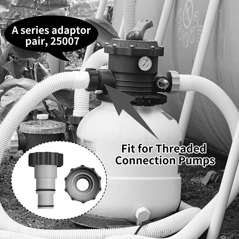 Taicols A Adapter for Pool, Replacement Hose Adapter for Pumps,
