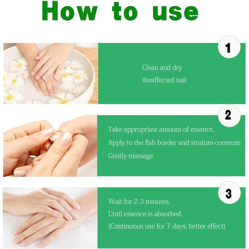 2Pcs Ginger Nail Growth Serum,7 Days Nail Treatmant,Nail Strengthener For