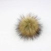 MAGICLULU 16pcs Faux Fur Pom Pom Balls with Elastic Loop