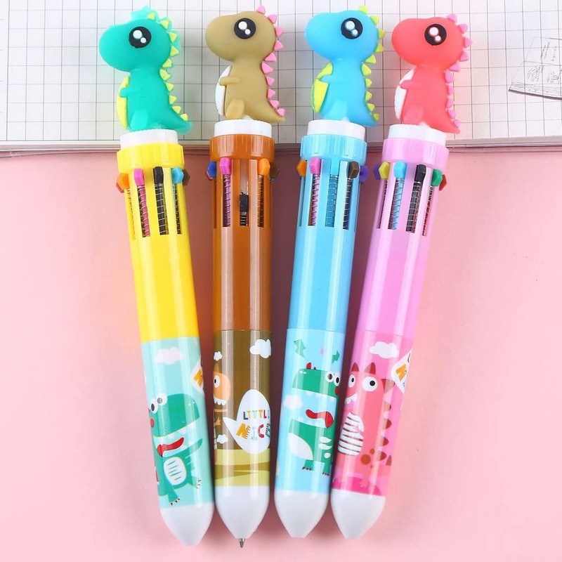 sencoo 6 pack 10-in-1 Multicolor Ballpoint Pen 10 Colors Cute
