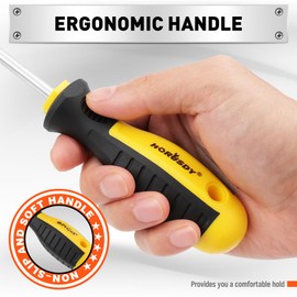 HORUSDY 11-piece Magnetic Screwdriver Set with Case, 5 Phillips & 5 Flat Head Tips with Magnetizer demagnetizer Precision Screwdriver Set