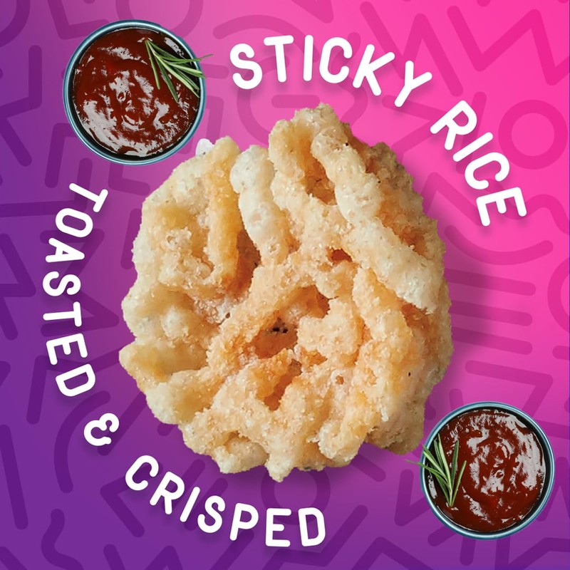 Wowza Korean BBQ - Healthy Snacks, Mini Rice Cakes, Sticky