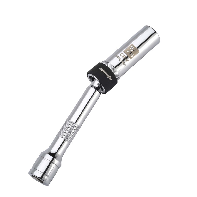 EPAuto Swivel 9/16" Magnetic Spark Plug Socket, 6 Point 3/8"