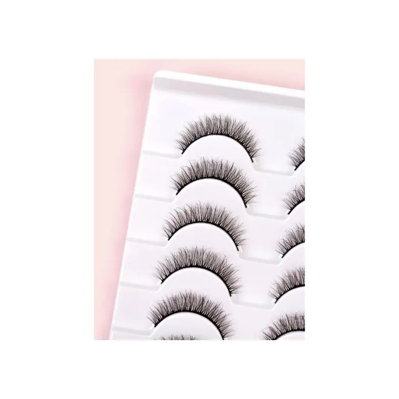 10 Pares Pestañas Postizas Maquillaje 3d Tipo Mink Naturales