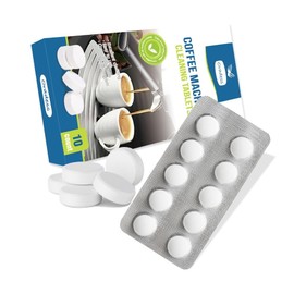 DORTHEA Cleaning Tablets for Miele Coffee Machines, 10 Tablets, Coffee Maker Pots Descaling & Cleaning Tabs, Descaling & Cleaning Tablets for Automatic Espresso Machines