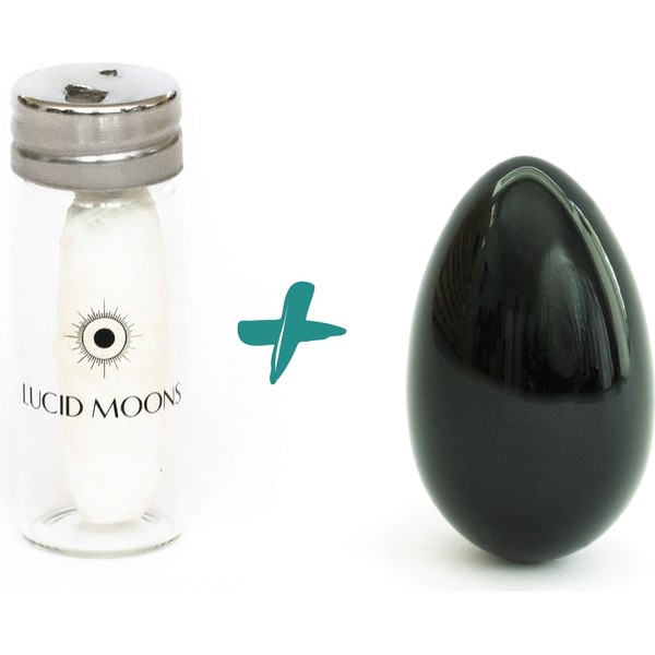 Lucid Moons Yoni Egg Nephrite Jade, 1 Set