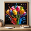 Gradient Tulips 1000 Piece Puzzle for Adults, PICKFORU Coloful Flowers