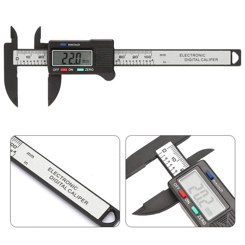 0 100 mm Imperial Metric Digital Caliper Large LCD Display