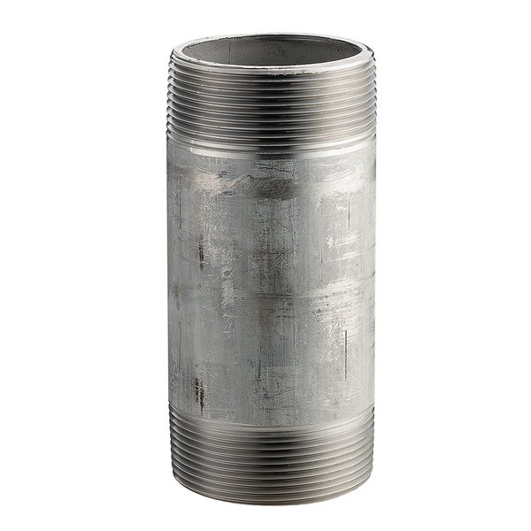 Stainless Steel 304/304L Pipe Fitting, Nipple, Schedule 40 Welded, 1-1/4"
