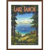ART.COM Wall Giclee Print Lake Tahoe on Brown Frame by