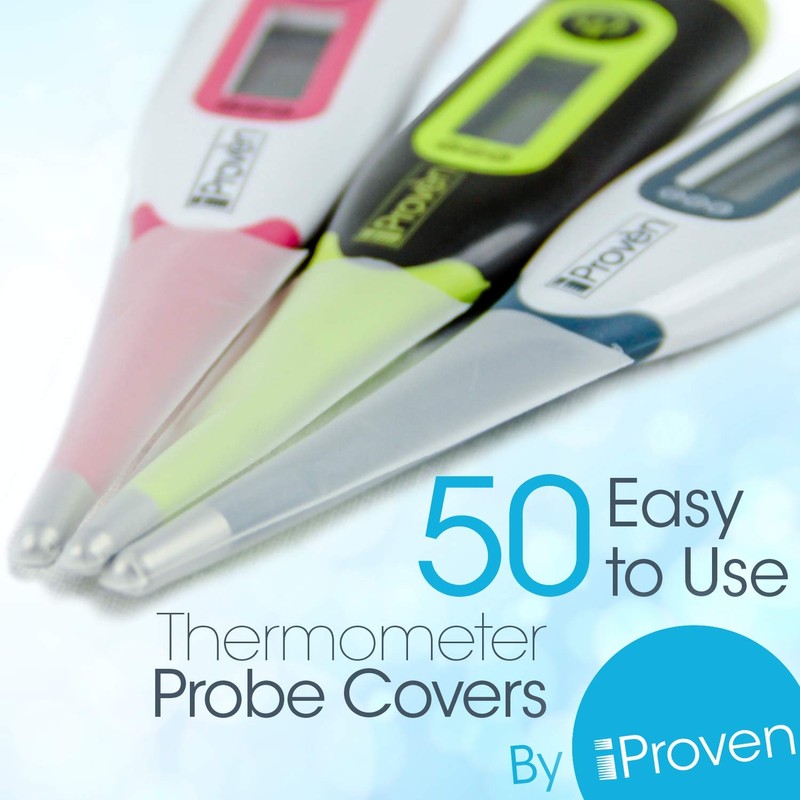 iProven Disposable Probe Covers for Oral Thermometer and Rectal Thermometer,